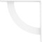 Ekena Millwork Bulwark Steel Bracket, White Primer 2"W x 12"D x 12"H BKTM02X12X12BUPWH - alternate 5